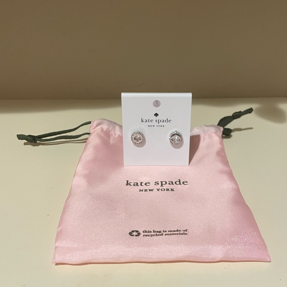 NWT Kate Spade♠️ Silver Earrings